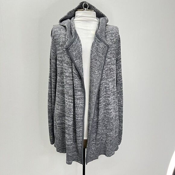 Lululemon Peace of Mind Wrap Hooded Sweater  Cardigan Dark Slate Size 8 - Picture 3 of 14